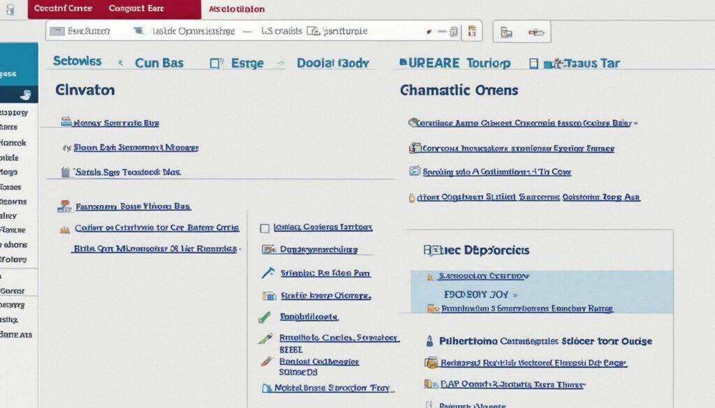 optimierte Website Navigation